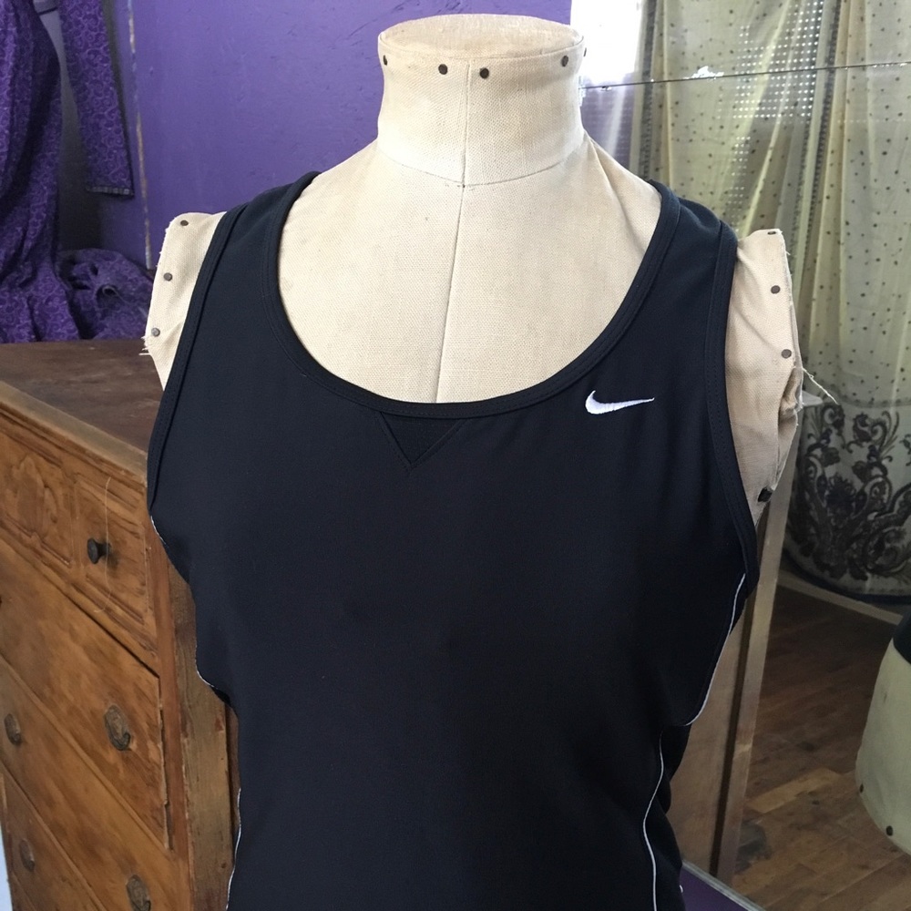 Black Nike Athletic Top with Built-in Bra